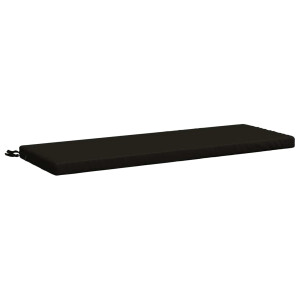 vidaXL Bankkussen SOEST 100% Polyester Zwart 120 x 40 x 5 cm