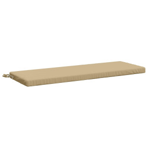 vidaXL Bankkussen SOEST 100% Polyester Beige 120 x 40 x 5 cm