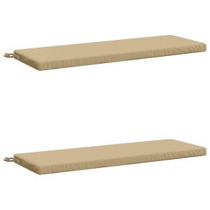 vidaXL 2-delige Bankkussens SOEST 2 st 100% Polyester Beige