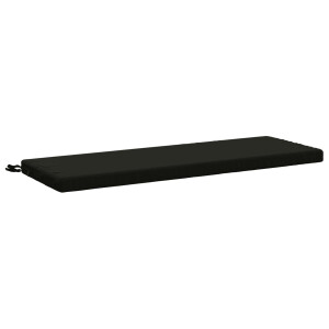 vidaXL Bankkussen SOEST 100% Polyester Zwart 120 x 40 x 5 cm