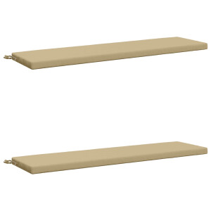 vidaXL 2-delige Bankkussens SOEST 2 st 100% Polyester Beige