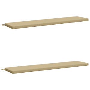 vidaXL 2-delige Bankkussens SOEST 2 st 100% Polyester Beige