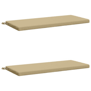 vidaXL 2-delige Bankkussens SOEST 2 st 100% Polyester Beige