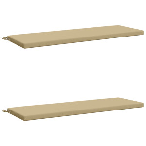 vidaXL 2-delige Bankkussens SOEST 2 st 100% Polyester Beige