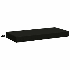 vidaXL Bankkussen SOEST 100% Polyester Zwart 60 x 40 x 8 cm