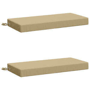 vidaXL 2-delige Bankkussens SOEST 2 st 100% Polyester Beige