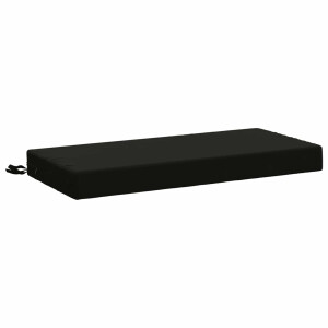 vidaXL Bankkussen SOEST 100% Polyester Zwart 80 x 40 x 8 cm