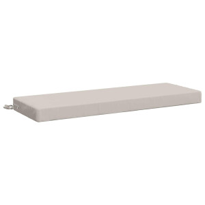 vidaXL Bankkussen SOEST 100% Polyester Wit 100 x 40 x 8 cm