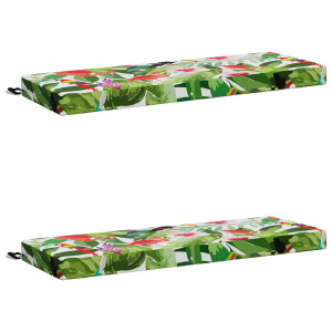 vidaXL 2-delige Bankkussens SOEST 2 st 100% Polyester Meerkleurig