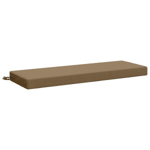 vidaXL Bankkussen SOEST 100% Polyester Taupe 110 x 40 x 8 cm