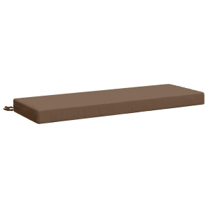 vidaXL Bankkussen SOEST 100% Polyester Taupe 120 x 40 x 8 cm