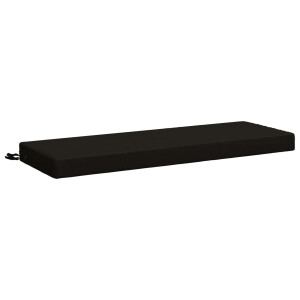 vidaXL Bankkussen SOEST 100% Polyester Zwart 120 x 40 x 8 cm