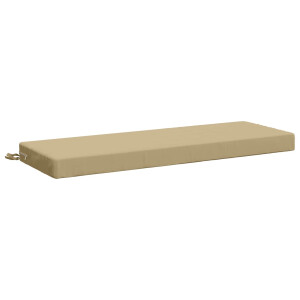 vidaXL Bankkussen SOEST 100% Polyester Beige 120 x 40 x 8 cm
