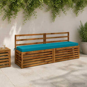 vidaXL Bankkussen SOEST 100% Polyester Turquoise 180 x 40 x 8 cm
