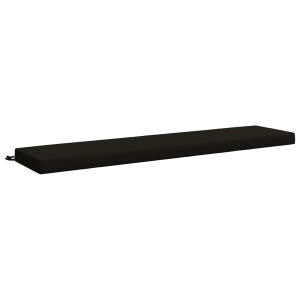 vidaXL Bankkussen SOEST 100% Polyester Zwart 180 x 40 x 8 cm