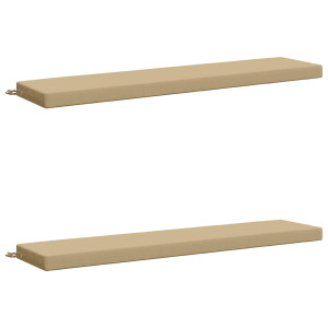 vidaXL 2-delige Bankkussens SOEST 2 st 100% Polyester Beige