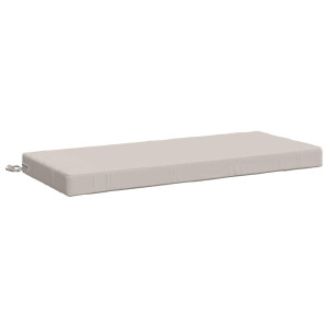 vidaXL Bankkussen SOEST 100% Polyester Wit 110 x 50 x 8 cm