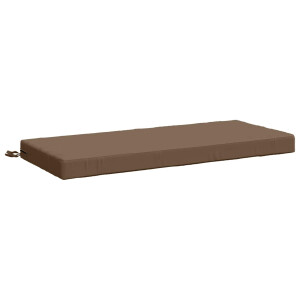 vidaXL Bankkussen SOEST 100% Polyester Taupe 120 x 50 x 8 cm