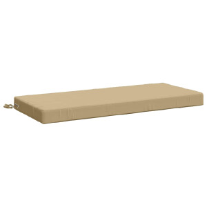 vidaXL Bankkussen SOEST 100% Polyester Beige 120 x 50 x 8 cm