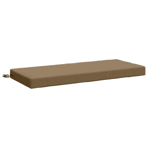 vidaXL Bankkussen SOEST 100% Polyester Taupe 120 x 50 x 8 cm
