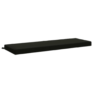 vidaXL Bankkussen SOEST 100% Polyester Zwart 150 x 50 x 8 cm