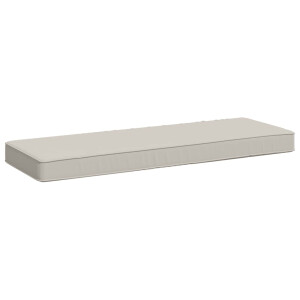 vidaXL 1-delig Bankkussen VUGHT 100% Polyester Wit 60 x 30 x 5 cm