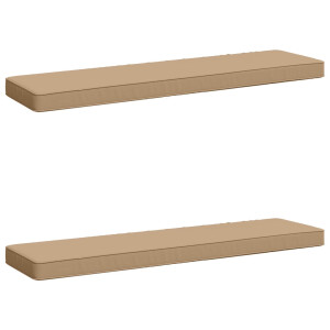 vidaXL 2-delige Bankkussens VUGHT 2 pcs 100% Polyester Zand