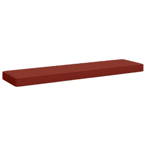 vidaXL 1-delig Bankkussen VUGHT 100% Polyester Rood 100 x 30 x 5 cm