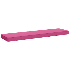 vidaXL 1-delig Bankkussen VUGHT 100% Polyester Roze 100 x 30 x 5 cm