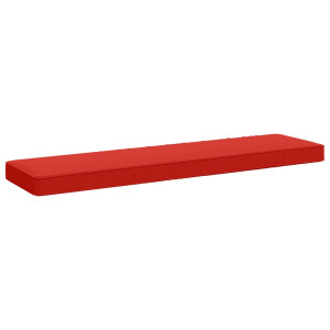 vidaXL 1-delig Bankkussen VUGHT 100% Polyester Rood 100 x 30 x 5 cm
