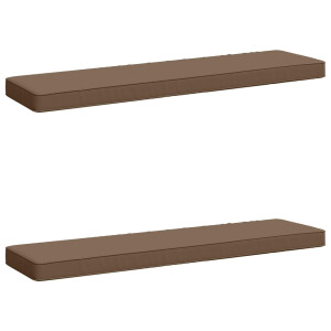 vidaXL 2-delige Bankkussens VUGHT 2 pcs 100% Polyester Taupe