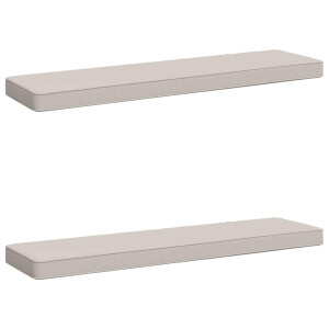 vidaXL 2-delige Bankkussens VUGHT 2 pcs 100% Polyester Wit