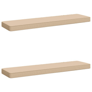 vidaXL 2-delige Bankkussens VUGHT 2 pcs 100% Polyester Crèmekleurig