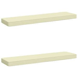 vidaXL 2-delige Bankkussens VUGHT 2 pcs 100% Polyester Crèmekleurig