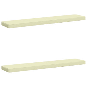 vidaXL 2-delige Bankkussens VUGHT 2 pcs 100% Polyester Crèmekleurig