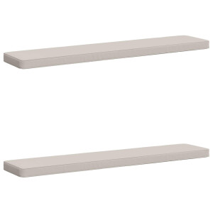 vidaXL 2-delige Bankkussens VUGHT 2 pcs 100% Polyester Wit