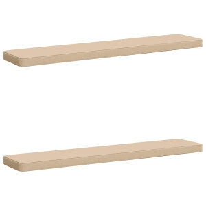 vidaXL 2-delige Bankkussens VUGHT 2 pcs 100% Polyester Crèmekleurig