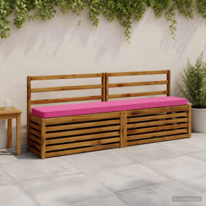 vidaXL 1-delig Bankkussen VUGHT 100% Polyester Roze 170 x 30 x 5 cm