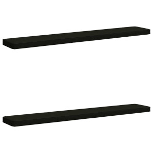 vidaXL 2-delige Bankkussens VUGHT 2 pcs 100% Polyester Zwart