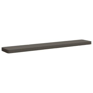 vidaXL 1-delig Bankkussen VUGHT 100% Polyester Grijs 180 x 30 x 5 cm