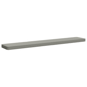 vidaXL 1-delig Bankkussen VUGHT 100% Polyester Grijs 180 x 30 x 5 cm