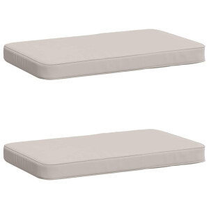 vidaXL 2-delige Bankkussens VUGHT 2 pcs 100% Polyester Wit