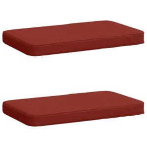 vidaXL 2-delige Bankkussens VUGHT 2 pcs 100% Polyester Rood