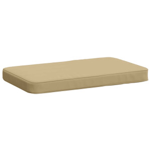 vidaXL 1-delig Bankkussen VUGHT 100% Polyester Beige 60 x 40 x 5 cm