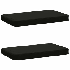 vidaXL 2-delige Bankkussens VUGHT 2 pcs 100% Polyester Zwart