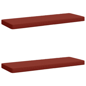 vidaXL 2-delige Bankkussens VUGHT 2 st 100% Polyester Rood
