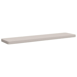 vidaXL 1-delig Bankkussen VUGHT 100% Polyester Wit 200 x 40 x 5 cm
