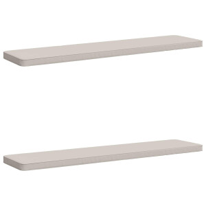 vidaXL 2-delige Bankkussens VUGHT 2 st 100% Polyester Wit