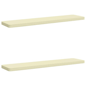 vidaXL 2-delige Bankkussens VUGHT 2 st 100% Polyester Crèmekleurig