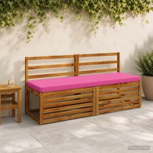vidaXL 1-delig Bankkussen VUGHT 100% Polyester Roze 160 x 50 x 5 cm